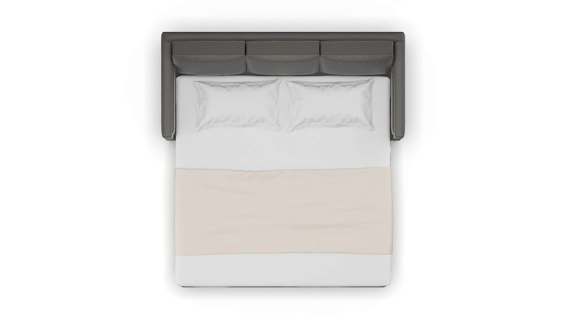 Alps Oscar Grey Sofa Sleeper Espresso legs 3