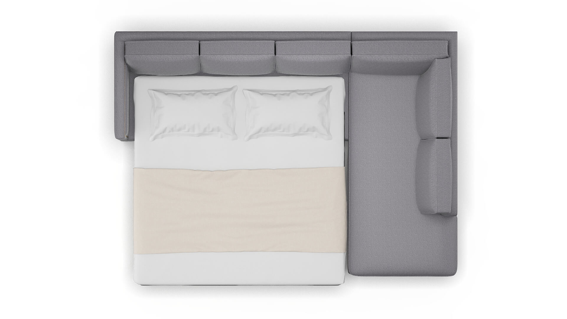 Alps Parker Ash Panel Sleeper Espresso legs 3