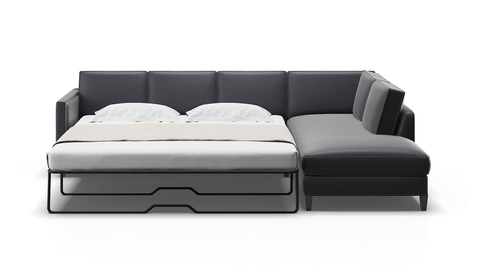 Alps Parker Charcoal Panel Sleeper Espresso legs 1