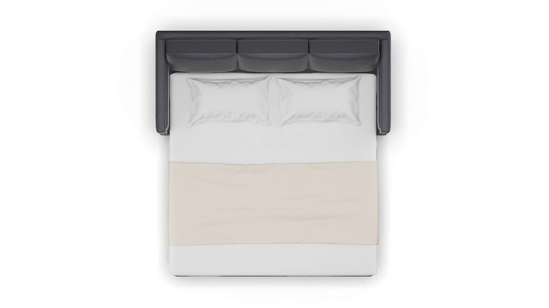 Alps Parker Charcoal Sofa Sleeper Espresso legs 3