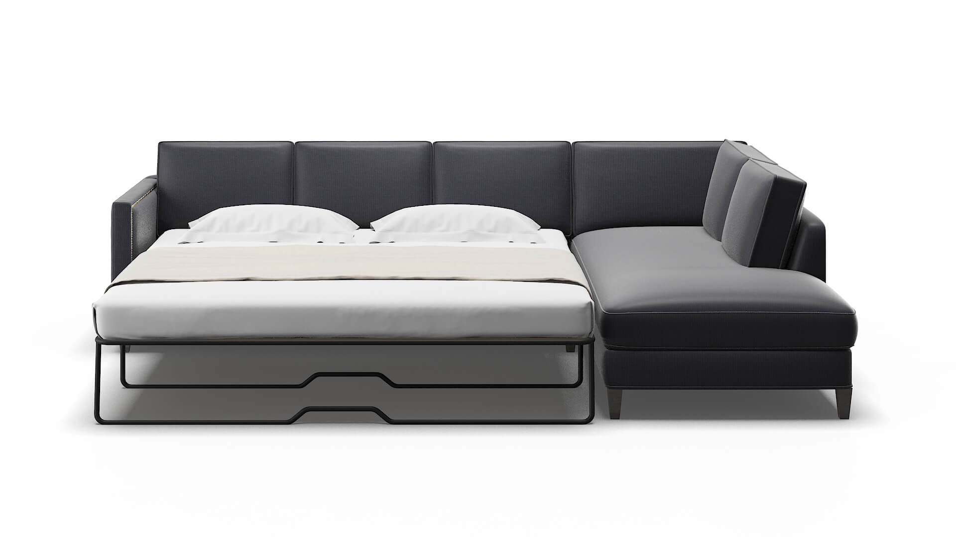 Alps Parker Midnight Panel Sleeper Espresso legs 1