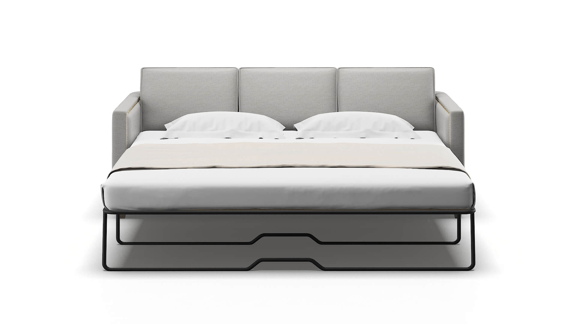 Alps Parker Silver Sofa Sleeper Espresso legs 1