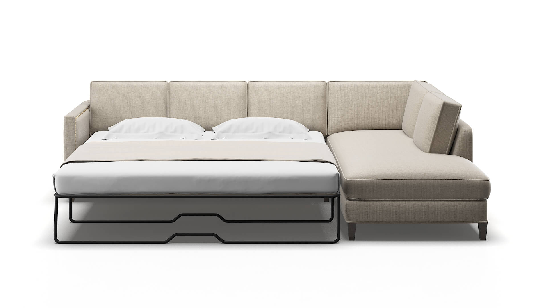 Alps Parker Wheat Panel Sleeper Espresso legs 1