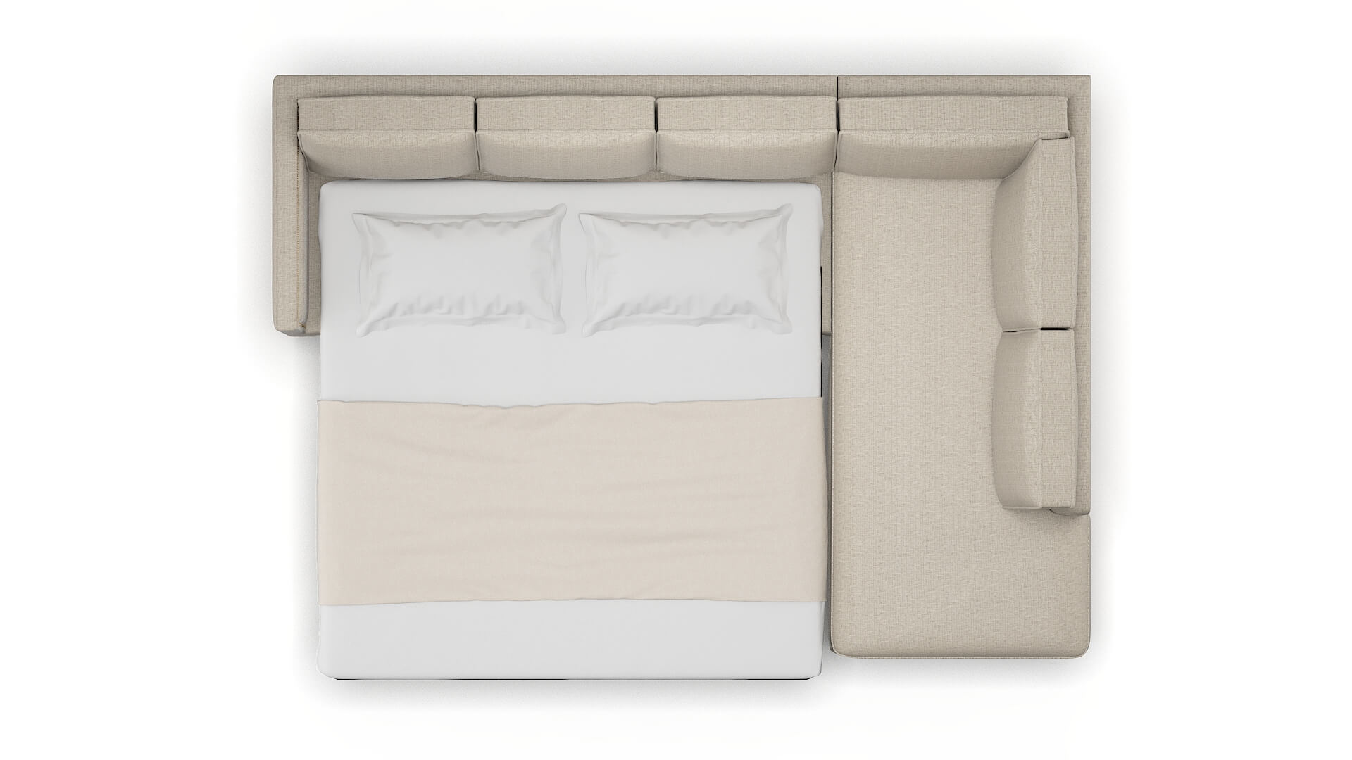 Alps Parker Wheat Panel Sleeper Espresso legs 3