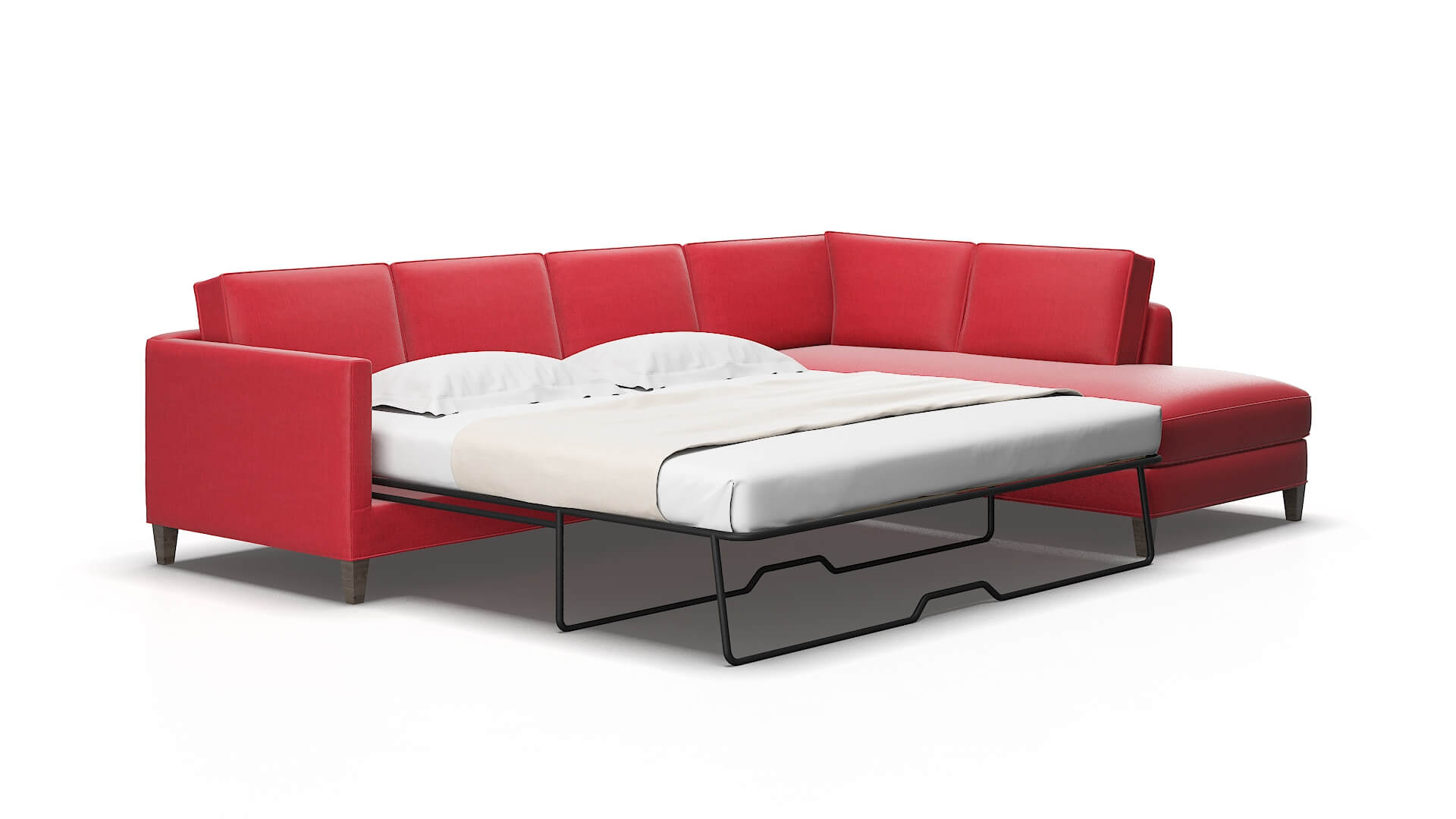 Alps Pauline ruby Panel sleeper Espresso Legs  2