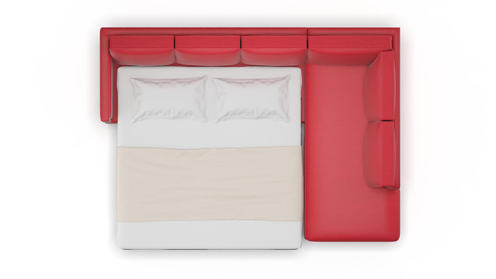 Alps Pauline Ruby Panel Sleeper Espresso legs 3