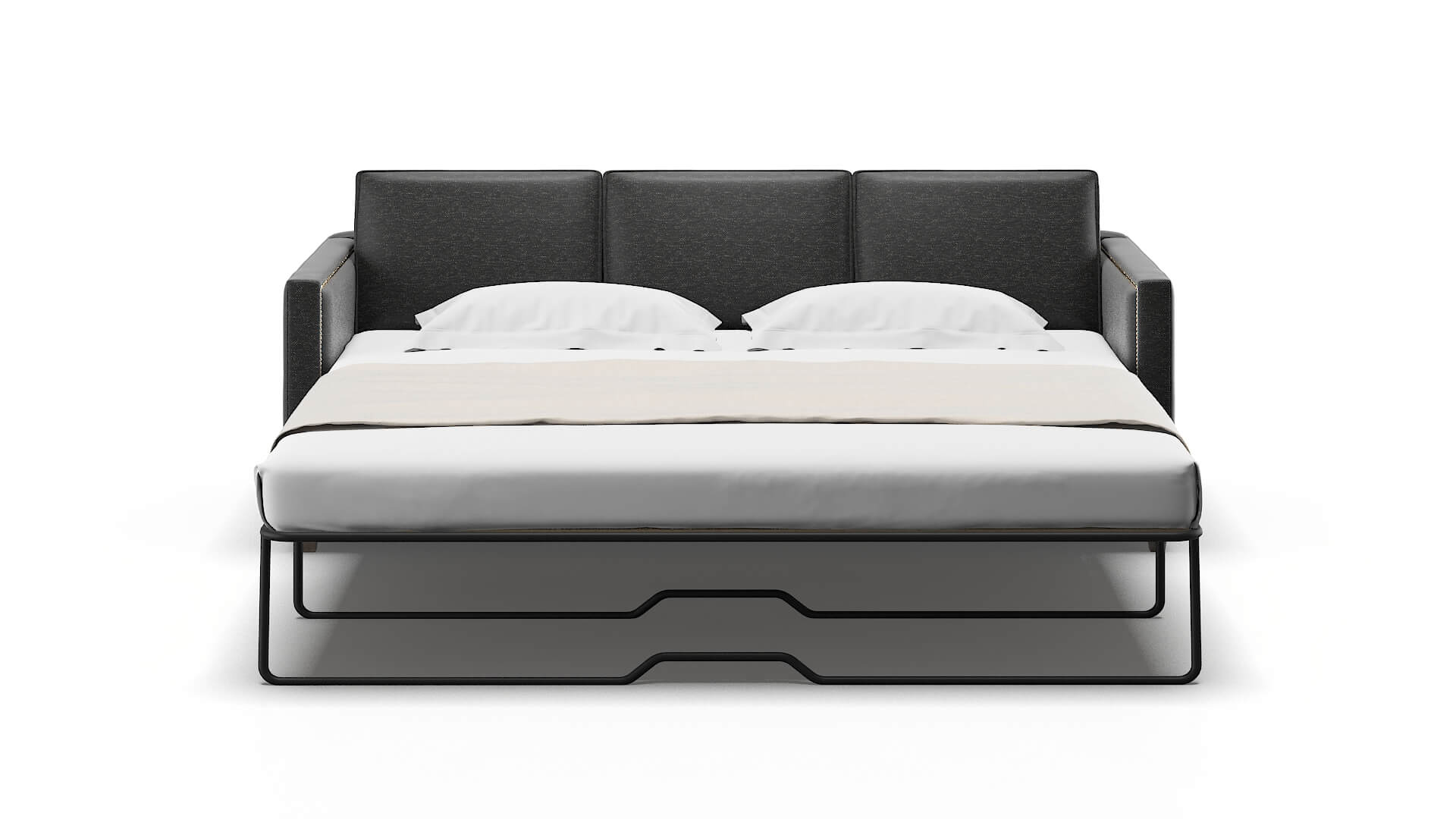 Alps Phoenix Charcoal Sofa Sleeper Espresso legs 1