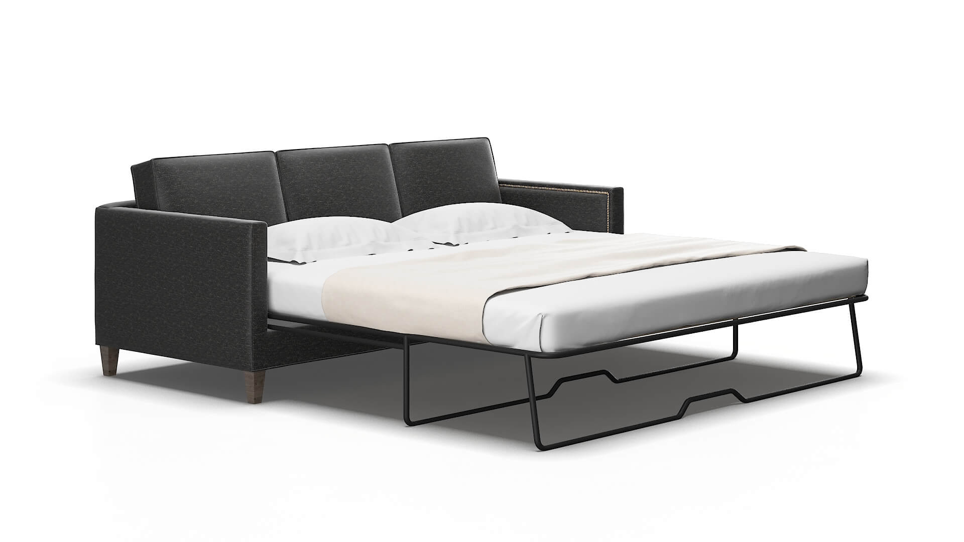 Alps Phoenix Charcoal Sofa Sleeper espresso legs 2