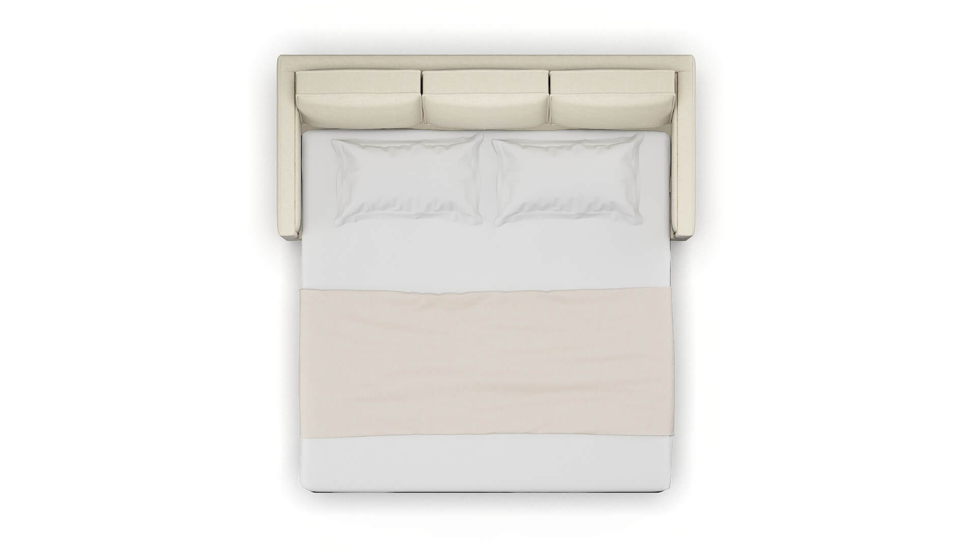 Alps Phoenix Ivory Sofa Sleeper Espresso legs 3