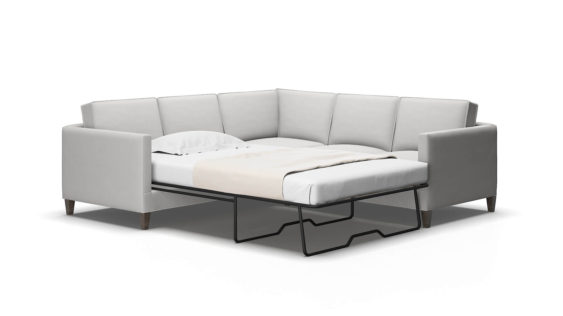 Alps Prisma steam Sectional sleeper Espresso Legs  2