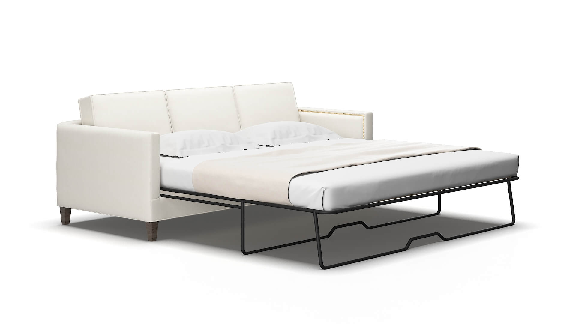Alps R_prize Cream Sofa Sleeper Espresso legs 2
