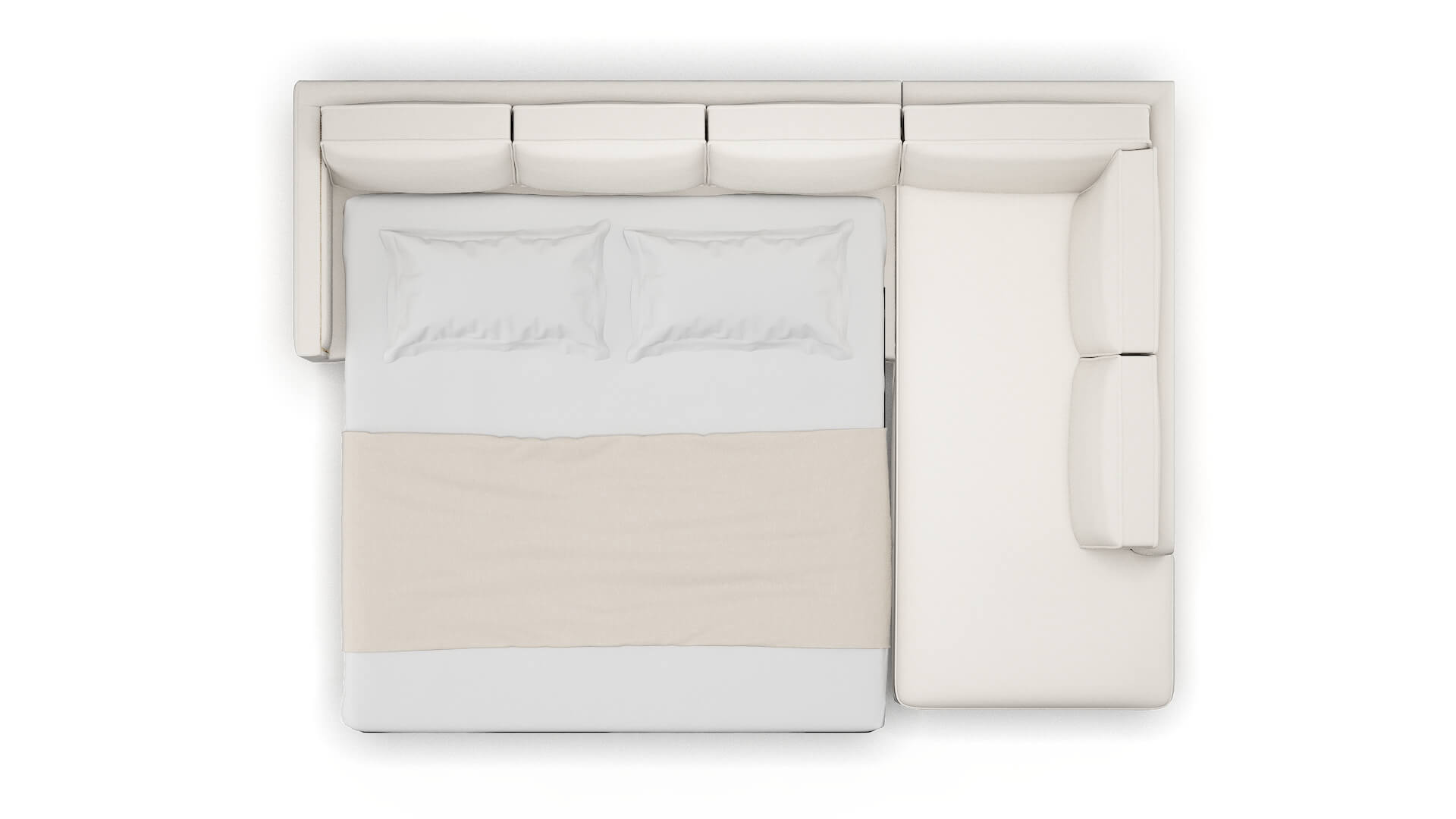 Alps Redondo Pearl Panel Sleeper Espresso legs 3