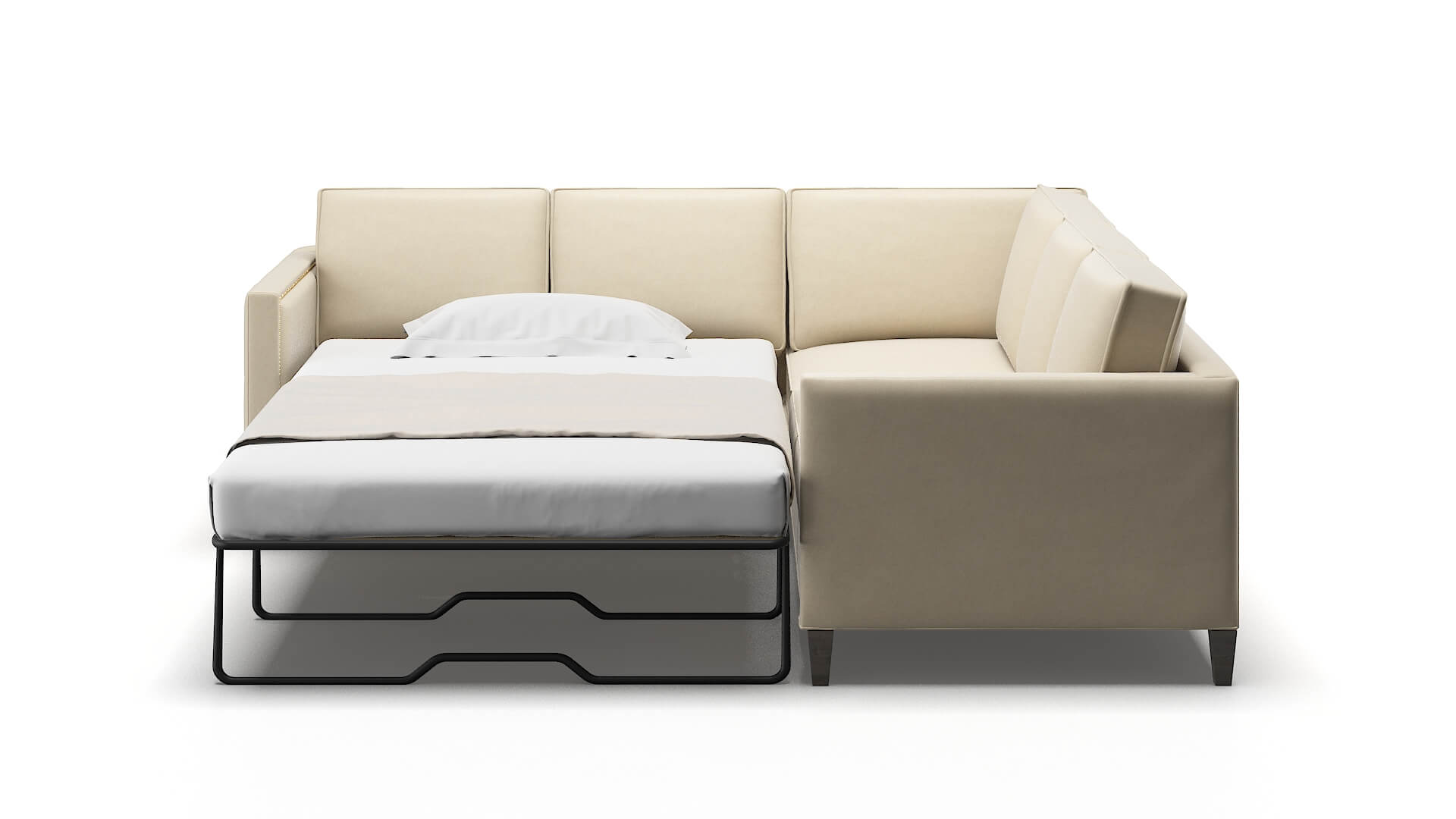 Alps Rocket Sand Sectional Sleeper Espresso legs 1