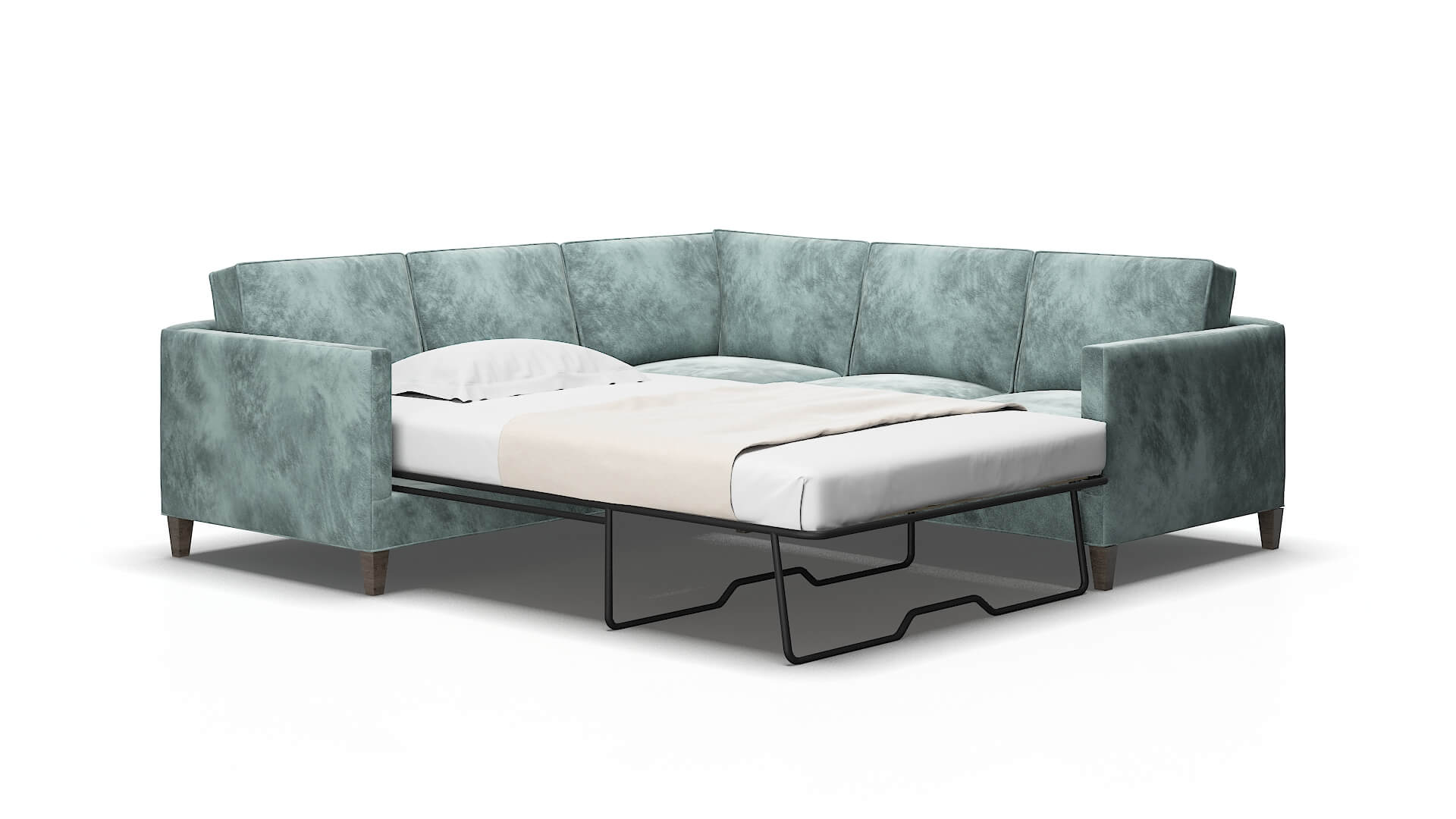 Alps Royale cloud Sectional sleeper Espresso Legs  2