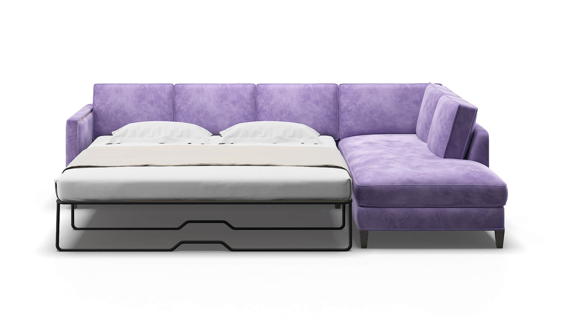 Alps Royale Lavender Panel Sleeper Espresso legs 1