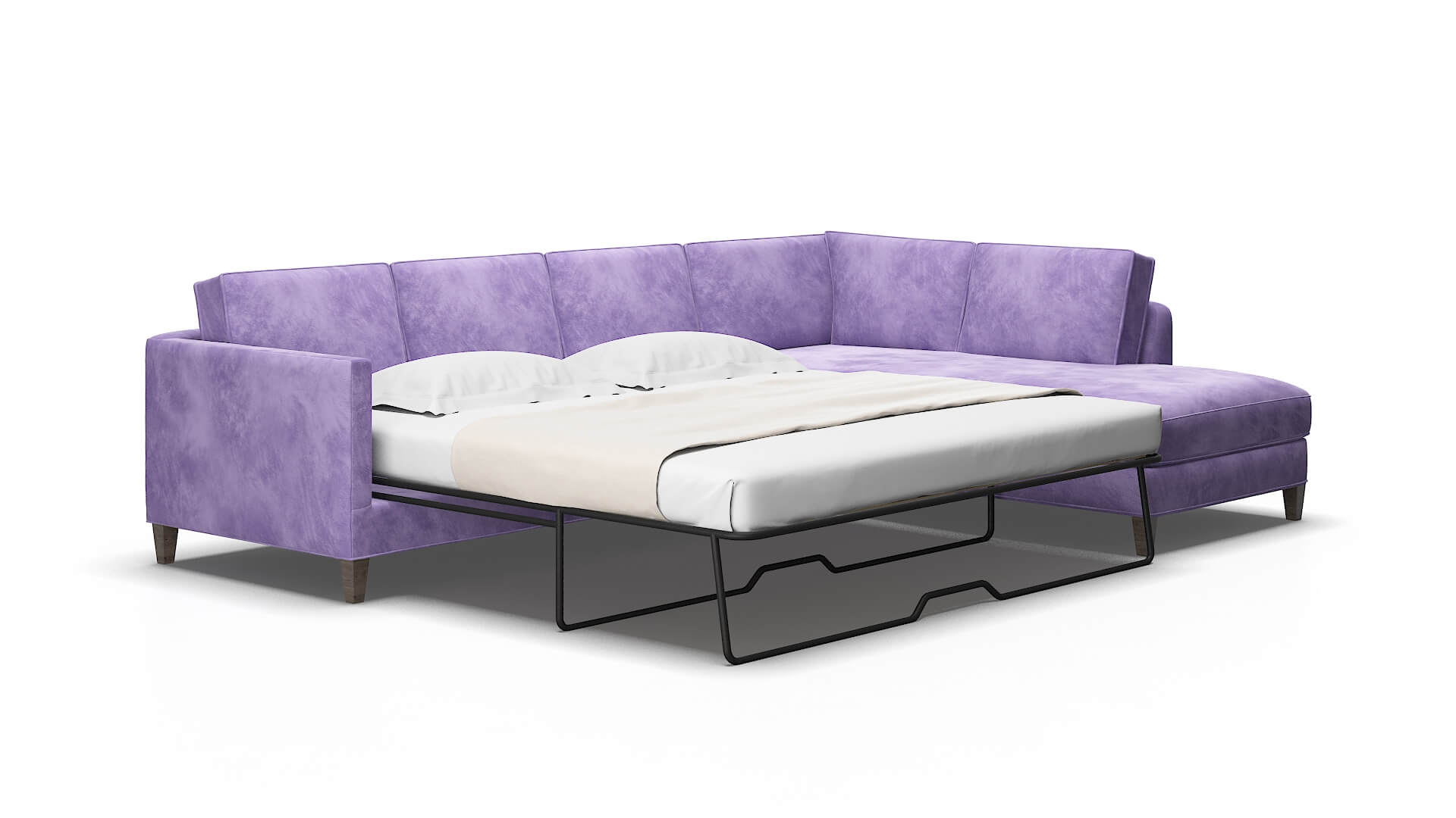 Alps Royale lavender Panel sleeper Espresso Legs  2