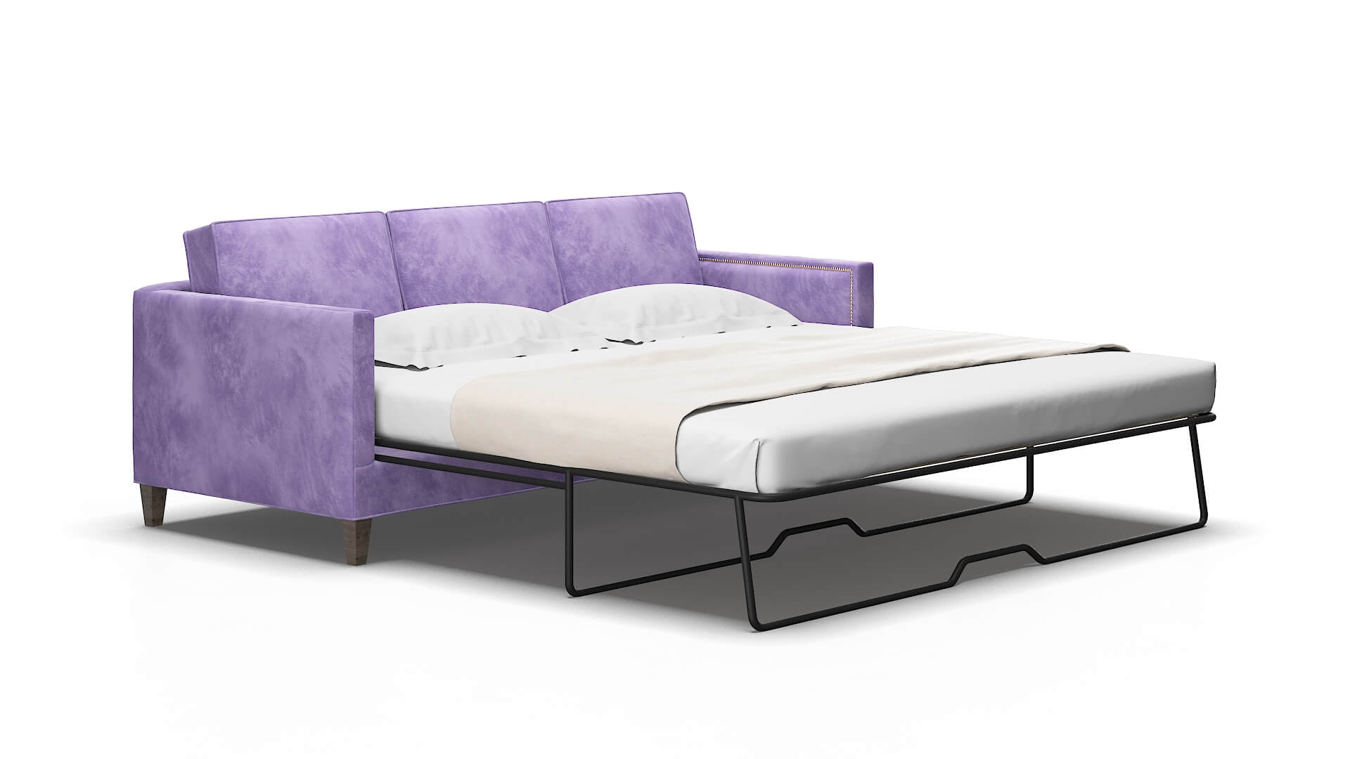 Alps Royale lavender Sofa sleeper Espresso Legs  2
