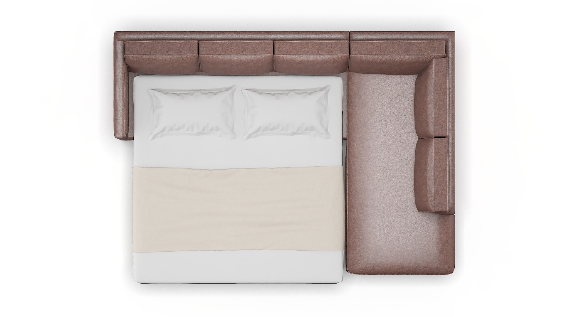 Alps Royale Mocha Panel Sleeper Espresso legs 3