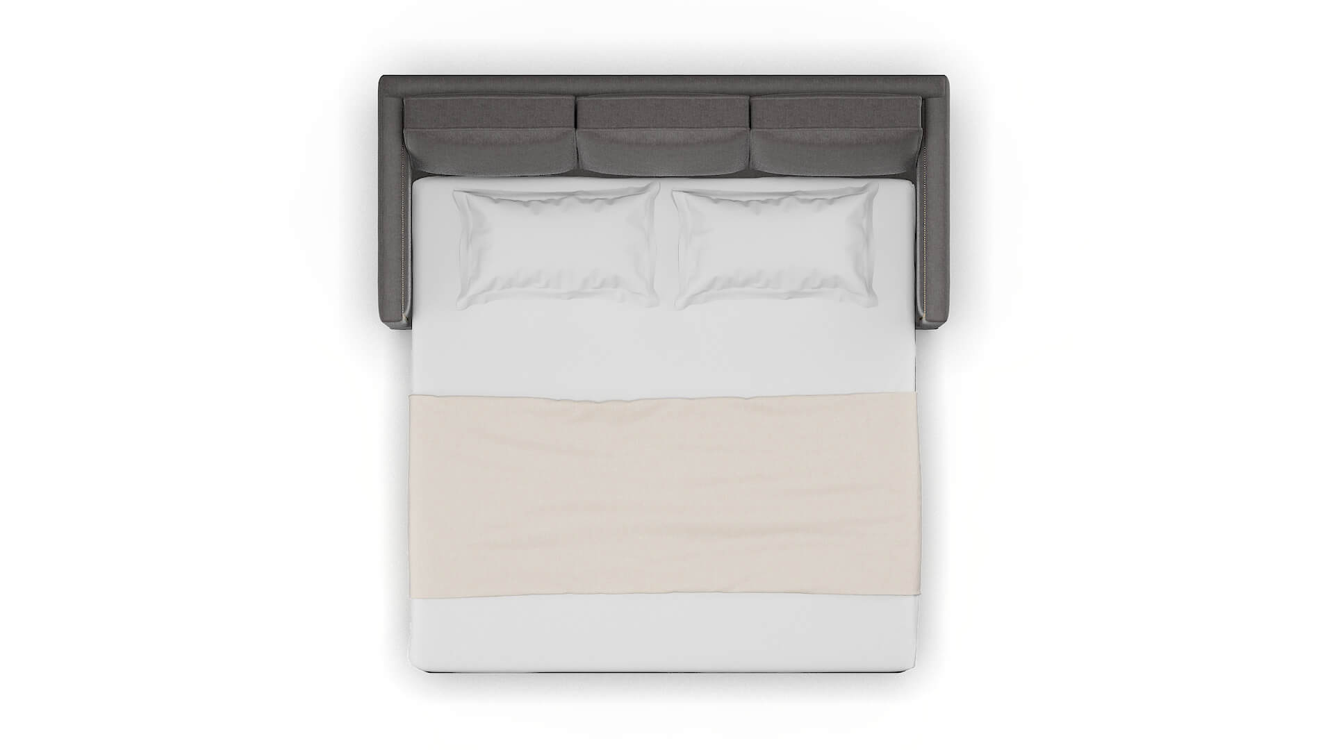 Alps Sasha Grey Sofa Sleeper Espresso legs 3