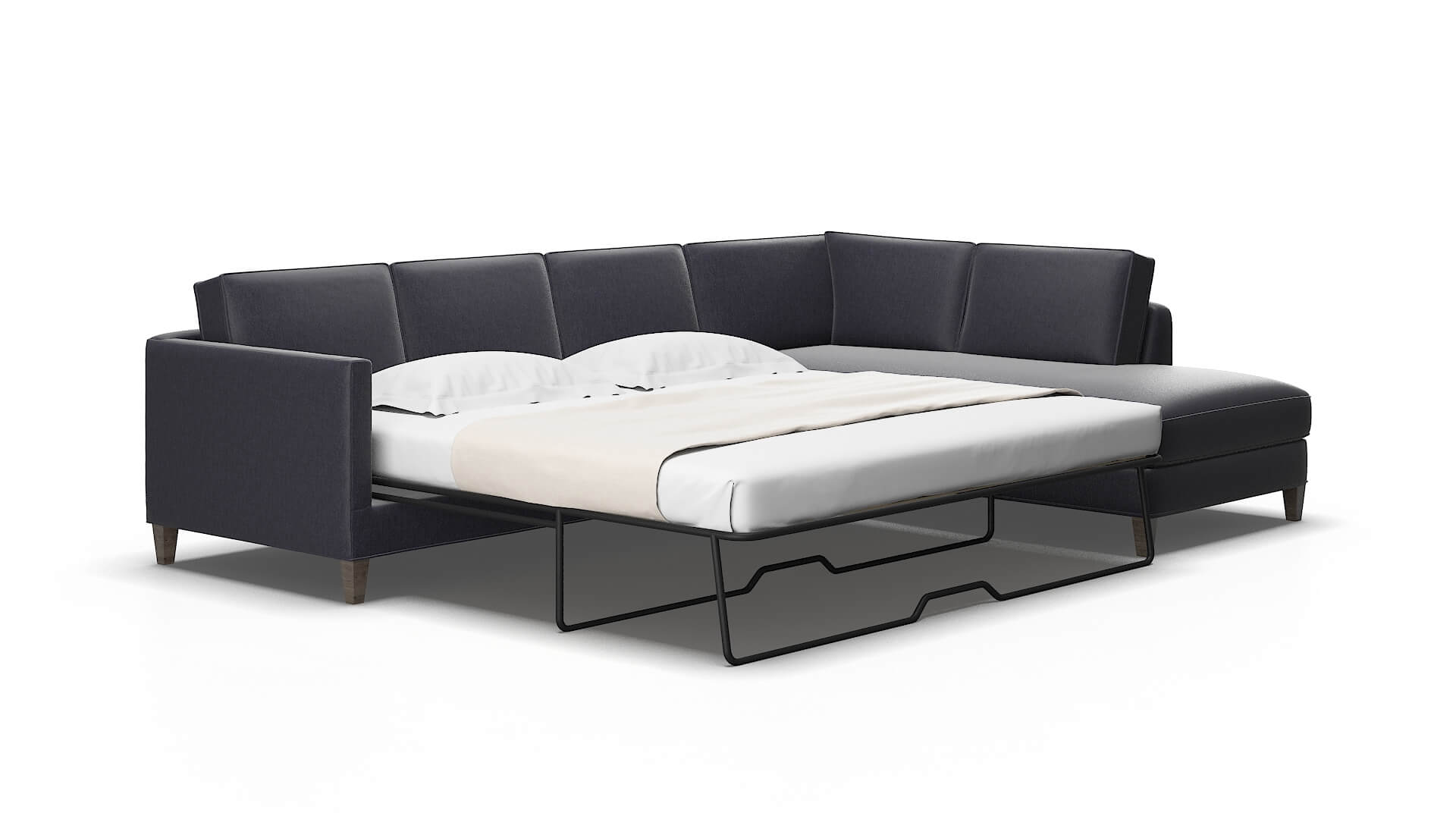 Alps Sasha navy Panel sleeper Espresso Legs  2