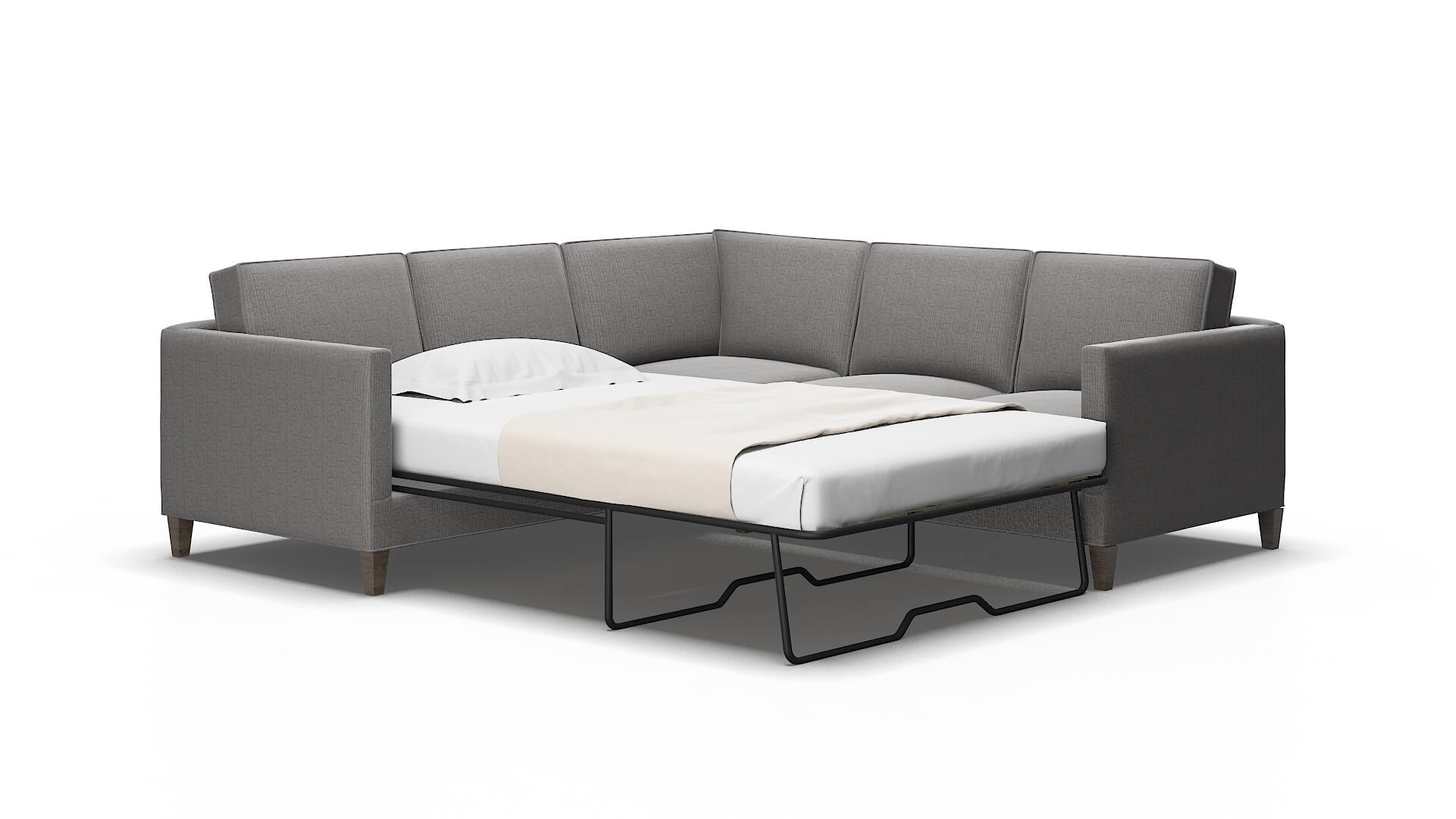 Alps Terrain oatmeal Sectional sleeper Espresso Legs  2