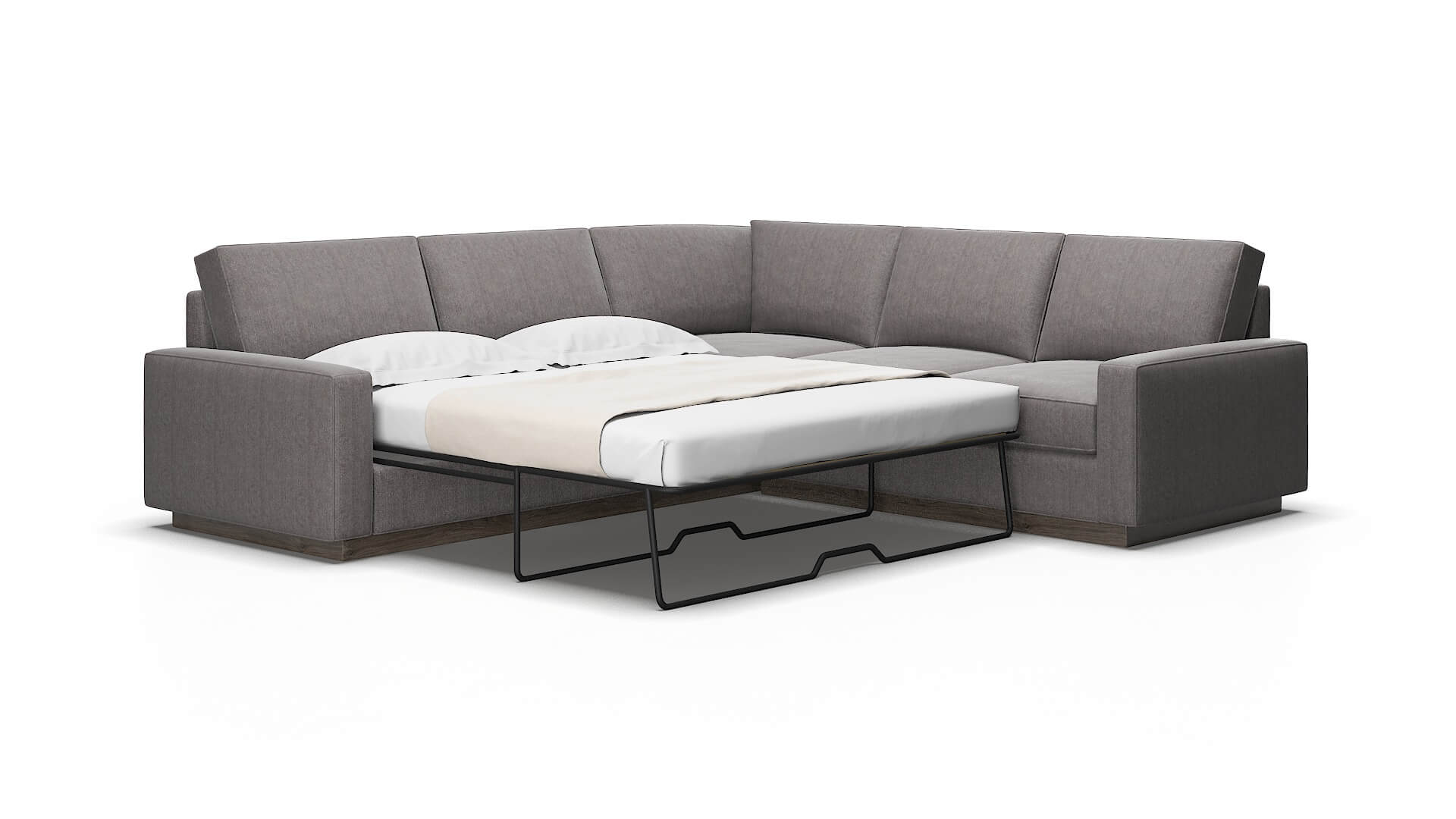 Alton Atlas_plz silver Sectional sleeper Espresso Legs  2