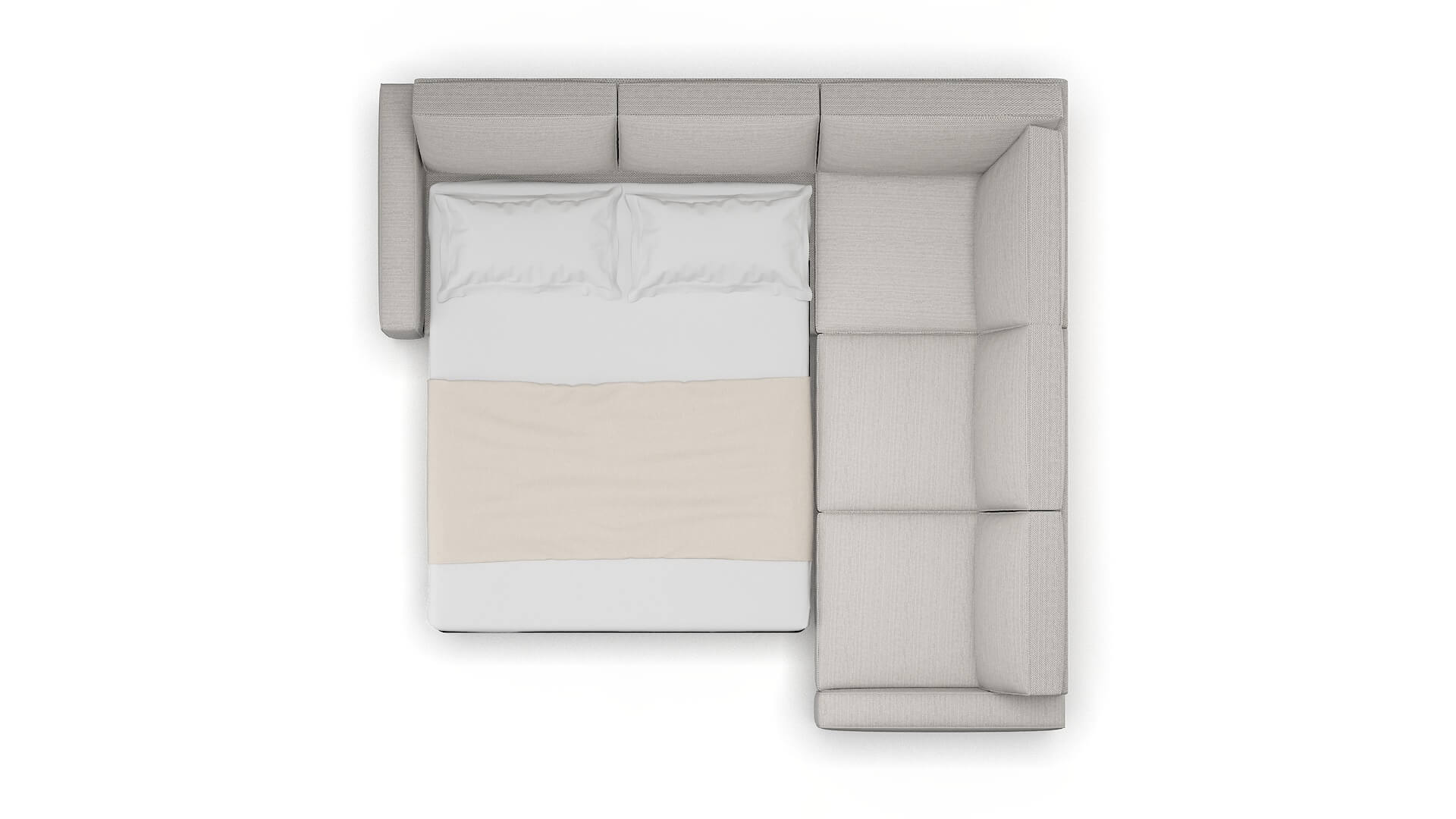 Alton Avenger Dolphin Sectional Sleeper Espresso legs 3