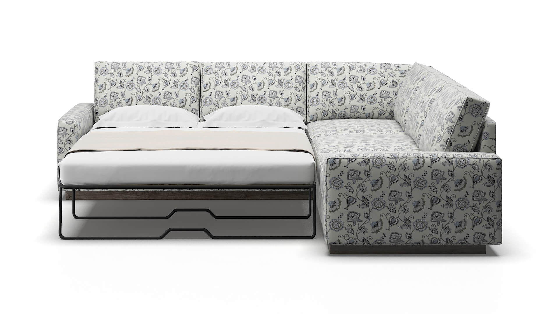 Alton Avignon Sky Sectional Sleeper Espresso legs 1