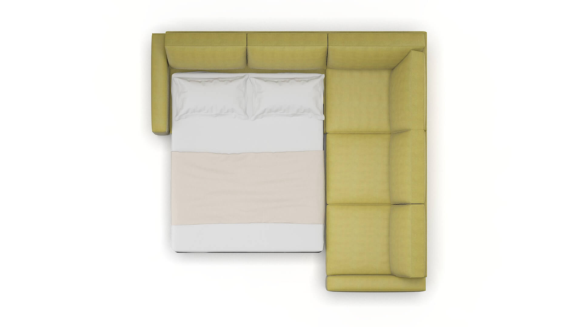 Alton Bella Apple Sectional Sleeper Espresso legs 3