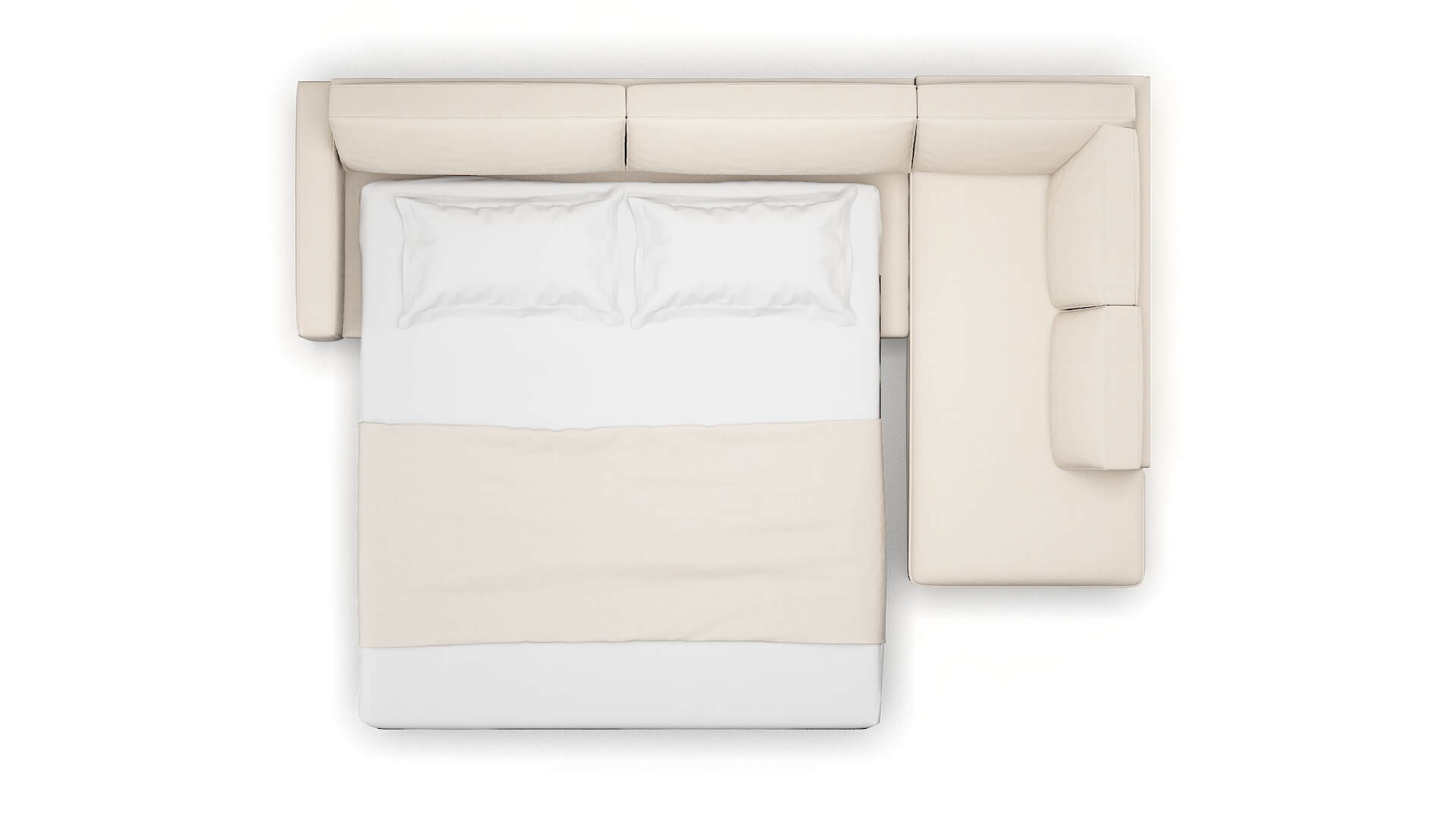 Alton Bella Buckwheat Panel Sleeper Espresso legs 3