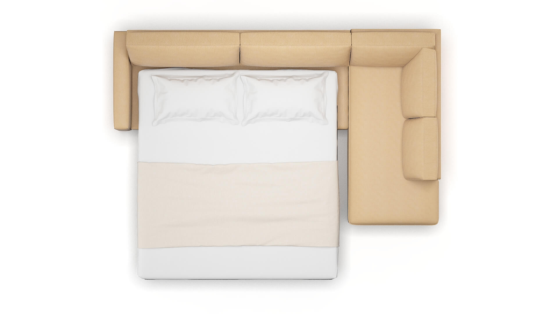 Alton Bella Coffee Panel Sleeper Espresso legs 3