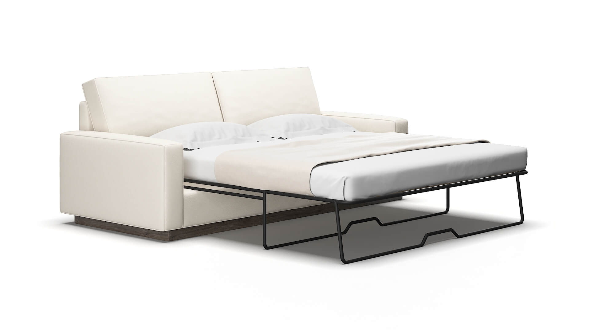 Alton Blanche milky Sofa sleeper Espresso Legs  2