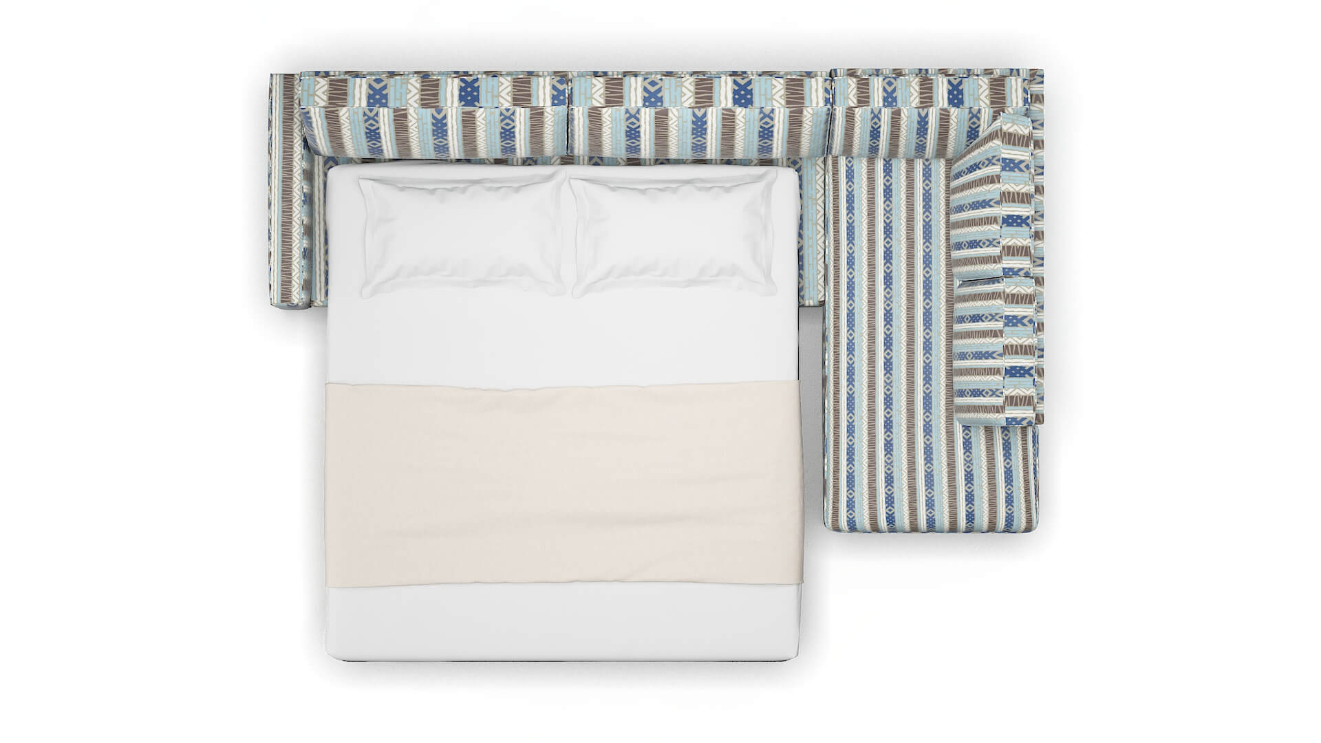 Alton Bodhi Indigo Panel Sleeper Espresso legs 3