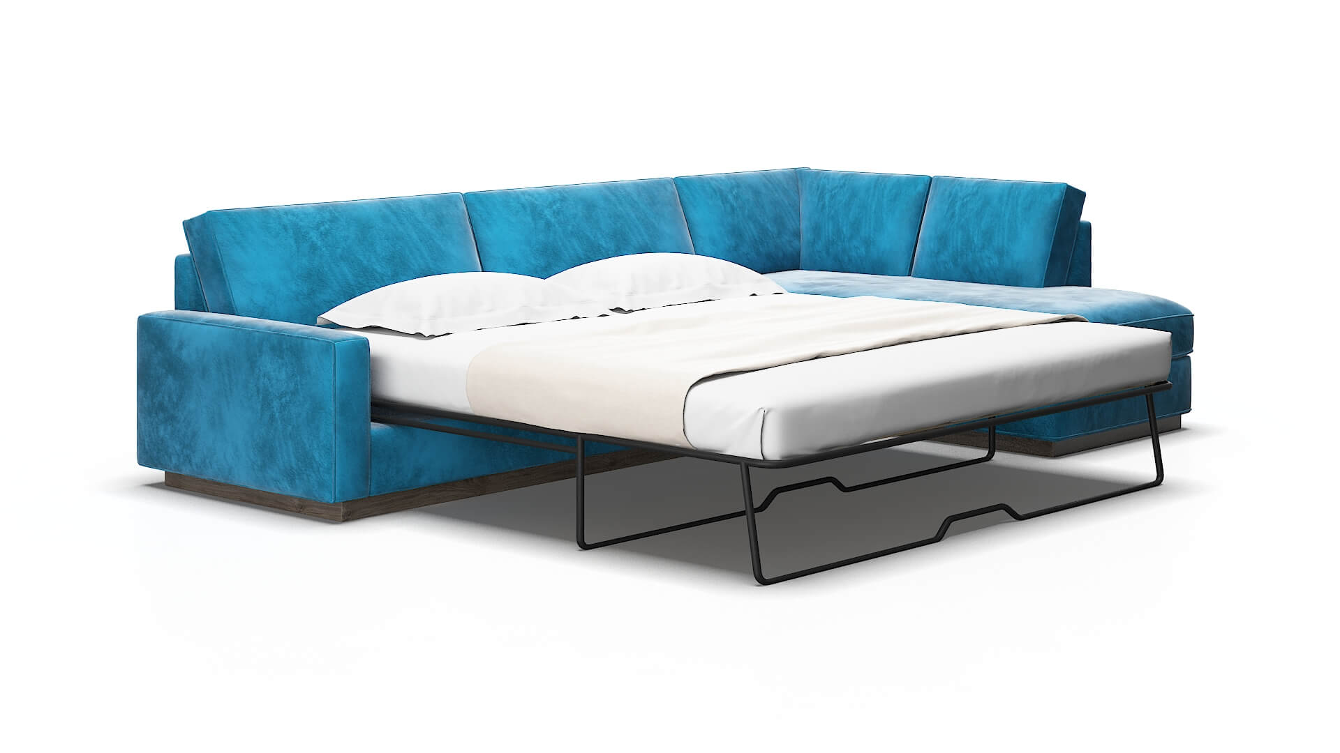 Alton Buzz teal Panel sleeper Espresso Legs  2