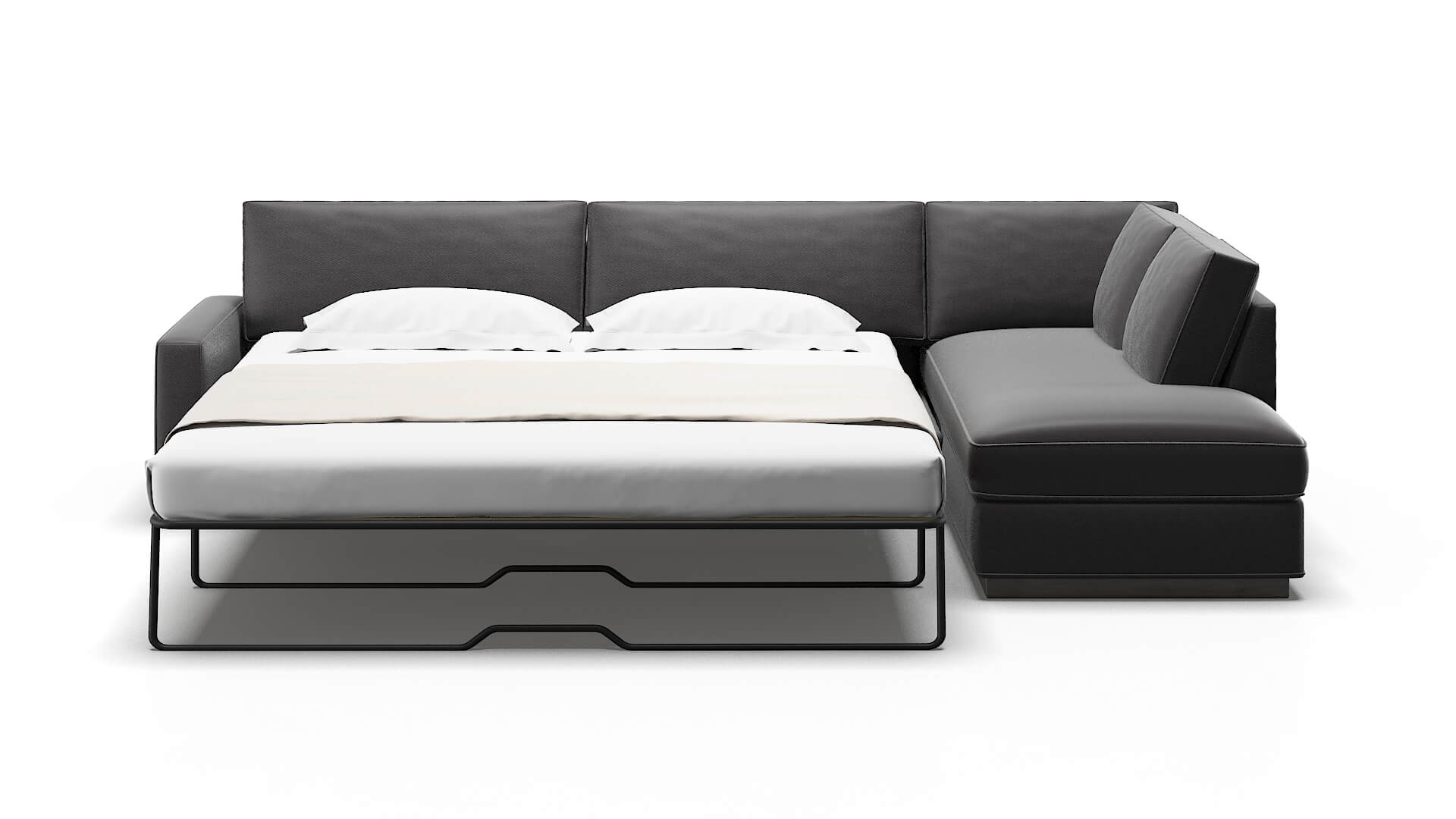 Alton Catalina Charcoal Panel Sleeper Espresso legs 1