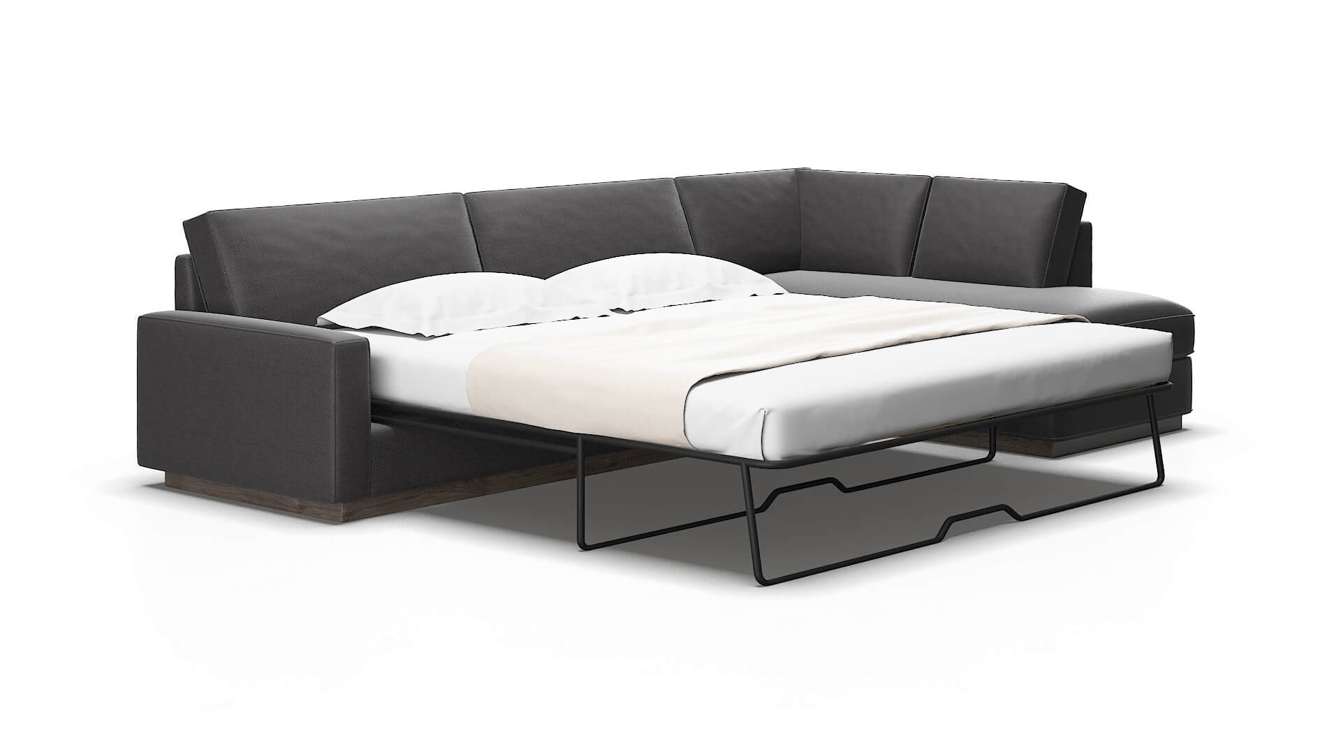 Alton Catalina charcoal Panel sleeper Espresso Legs  2