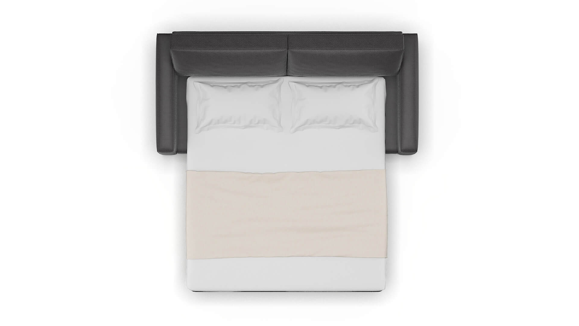 Alton Catalina Charcoal Sofa Sleeper Espresso legs 3