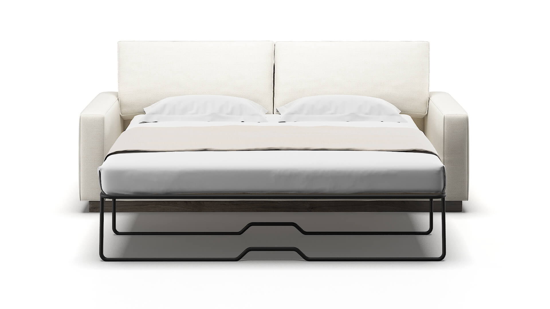 Alton Catalina Ivory Sofa Sleeper Espresso legs 1