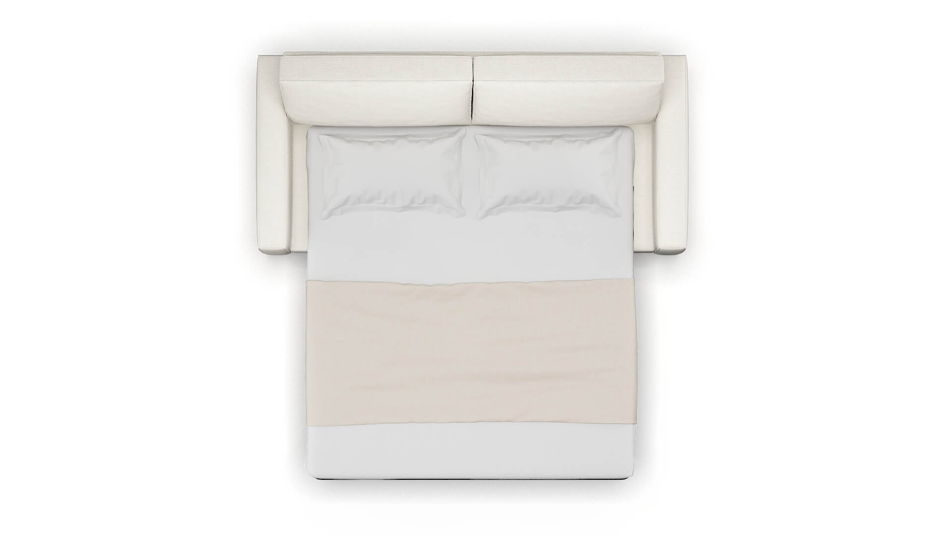 Alton Catalina Ivory Sofa Sleeper Espresso legs 3