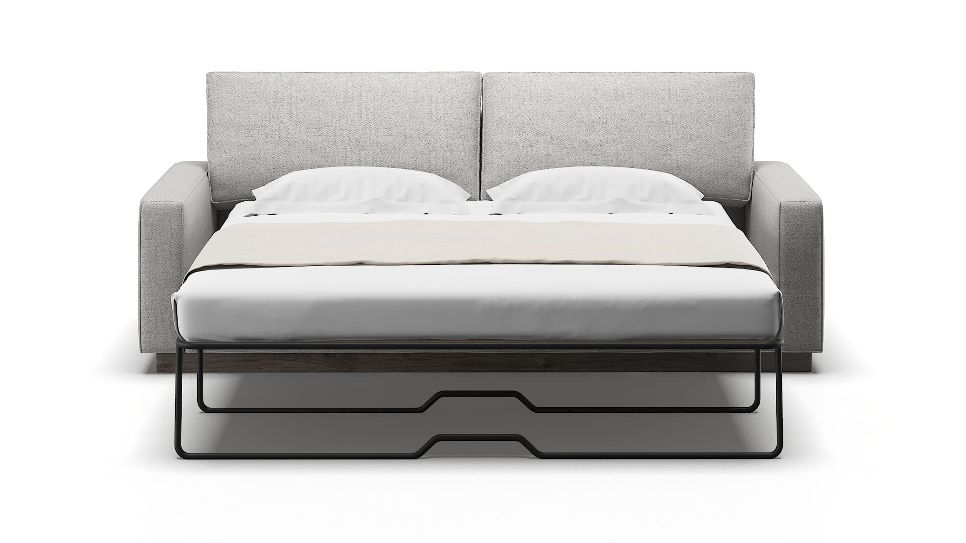 Alton Catalina Silver Sofa Sleeper Espresso legs 1