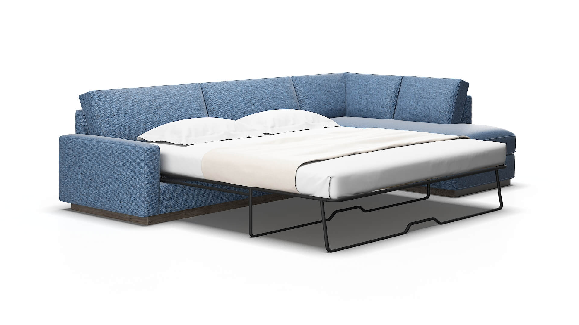 Alton Clyde Deep_ocean Panel Sleeper Espresso legs 2