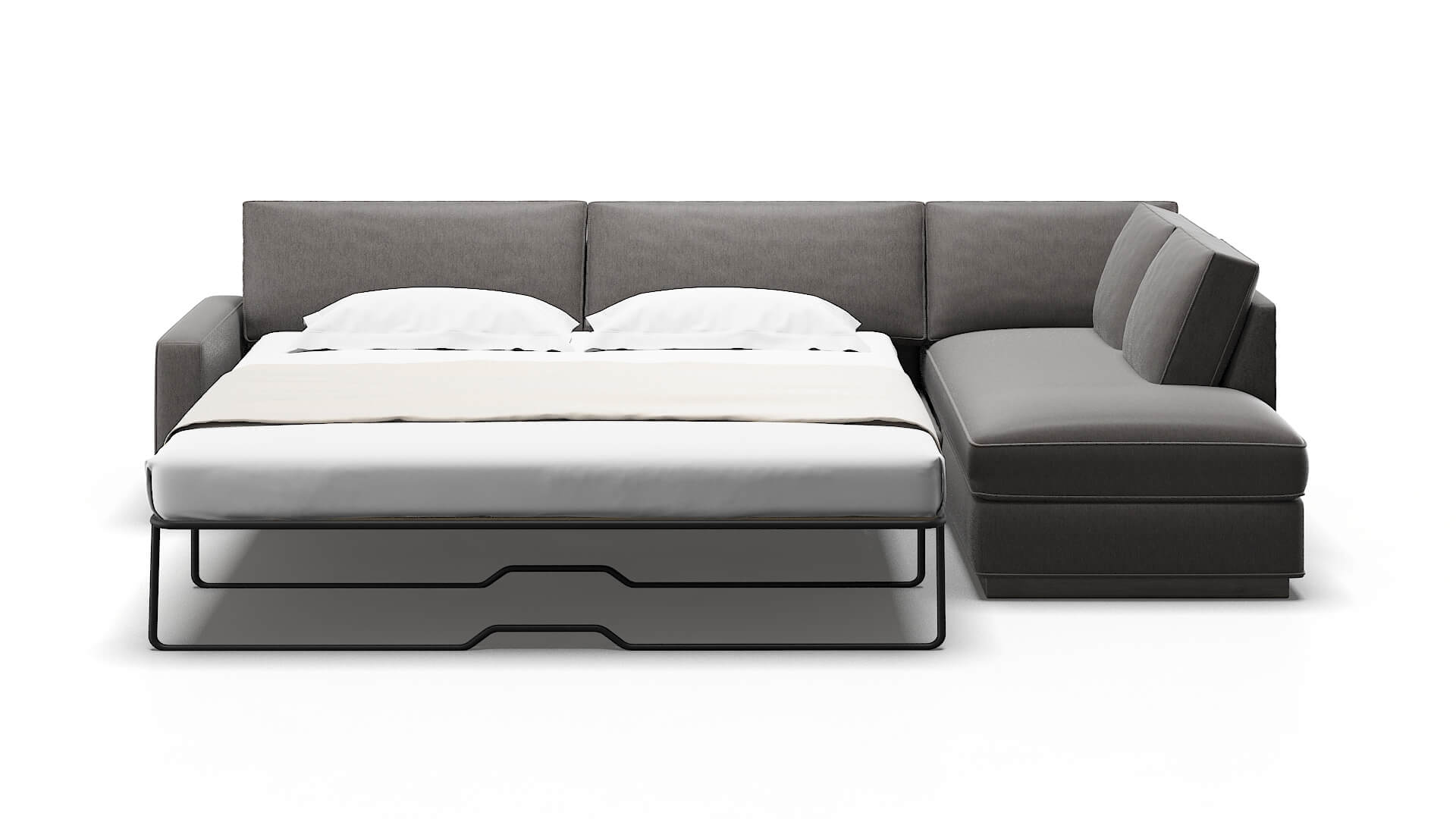 Alton Cosmo Charcoal Panel Sleeper Espresso legs 1