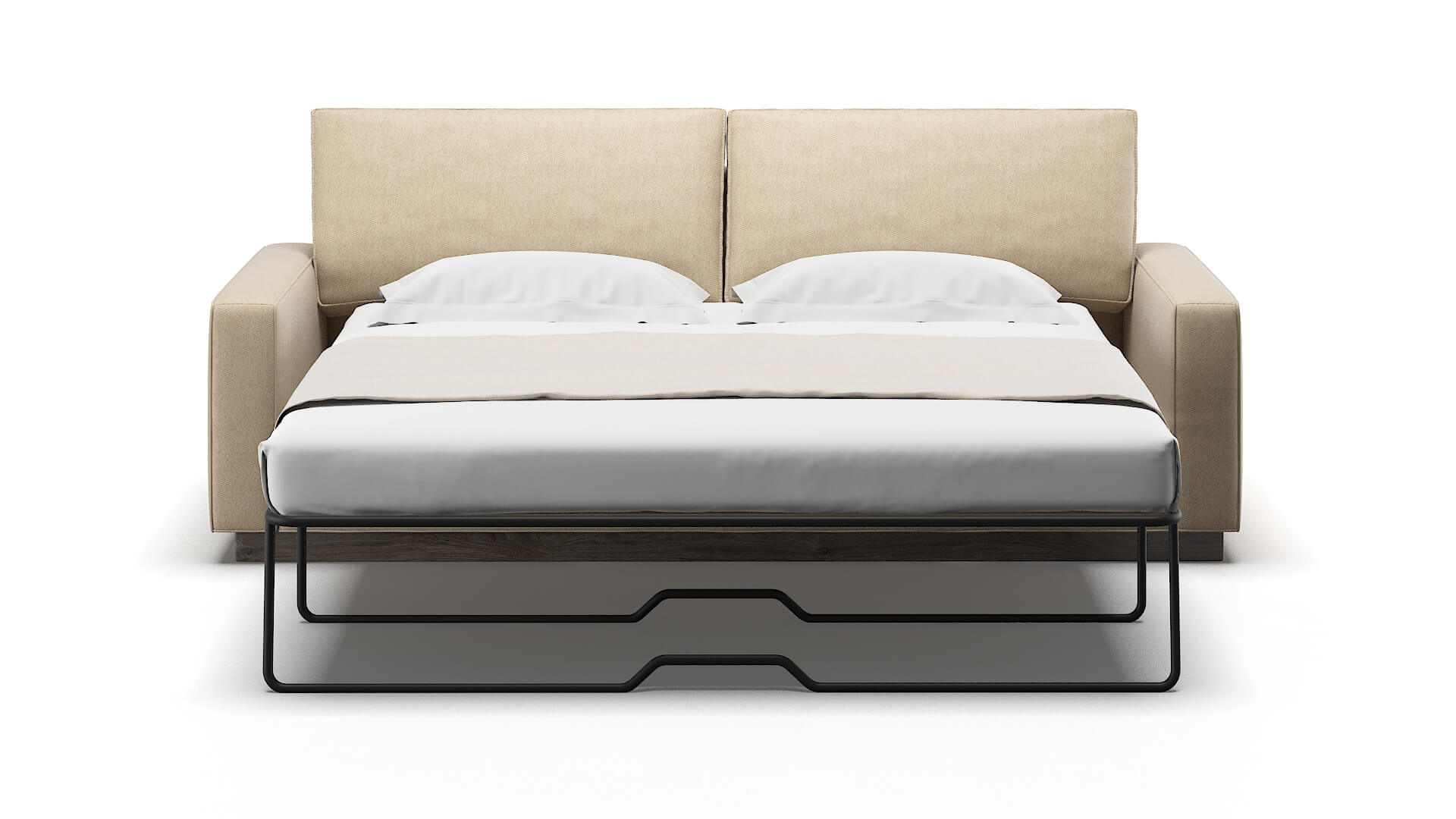 Alton Cosmo Fawn Sofa Sleeper Espresso legs 1