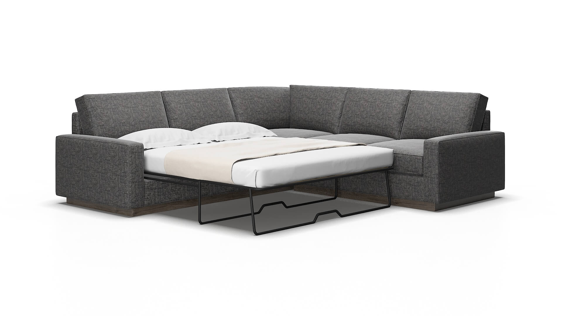 Alton Curious Eclipse Sectional Sleeper Espresso legs 2