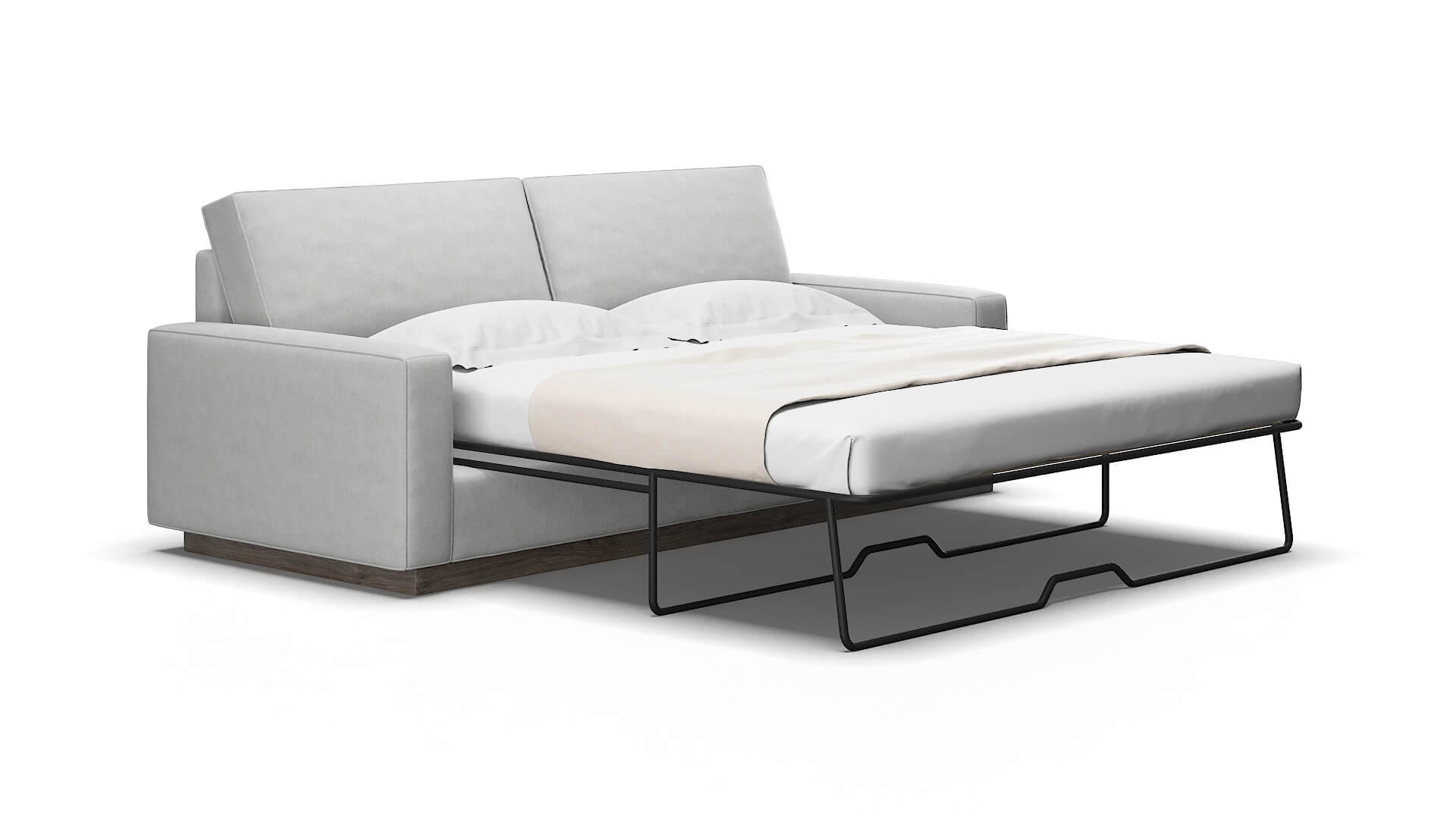 Alton Dawson platinum Sofa sleeper Espresso Legs  2