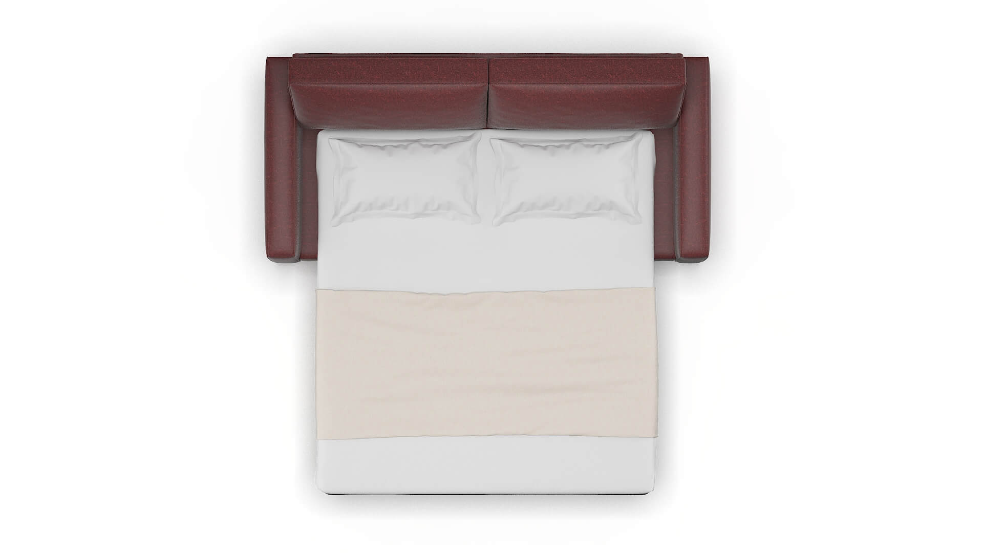 Alton Derby Berry Sofa Sleeper Espresso legs 3