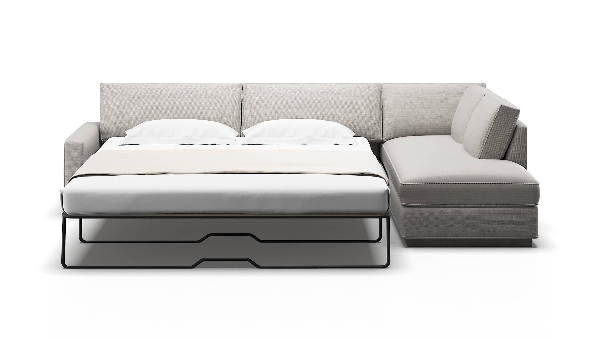 Alton Derby Grey Panel Sleeper Espresso legs 1