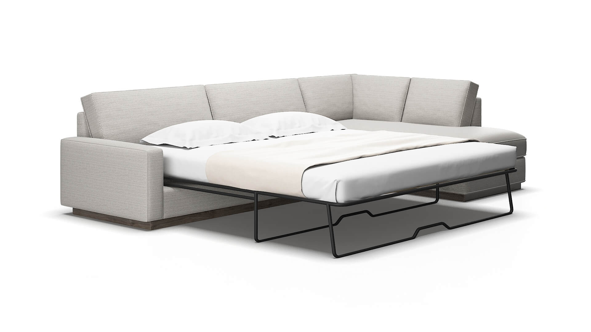 Alton Derby grey Panel sleeper Espresso Legs  2