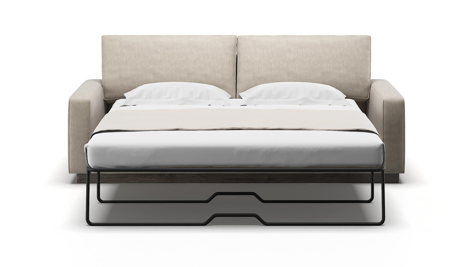 Alton Derby Linen Sofa Sleeper Espresso legs 1