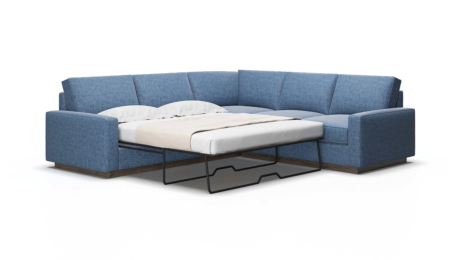 Alton Derby navy Sectional sleeper Espresso Legs  2